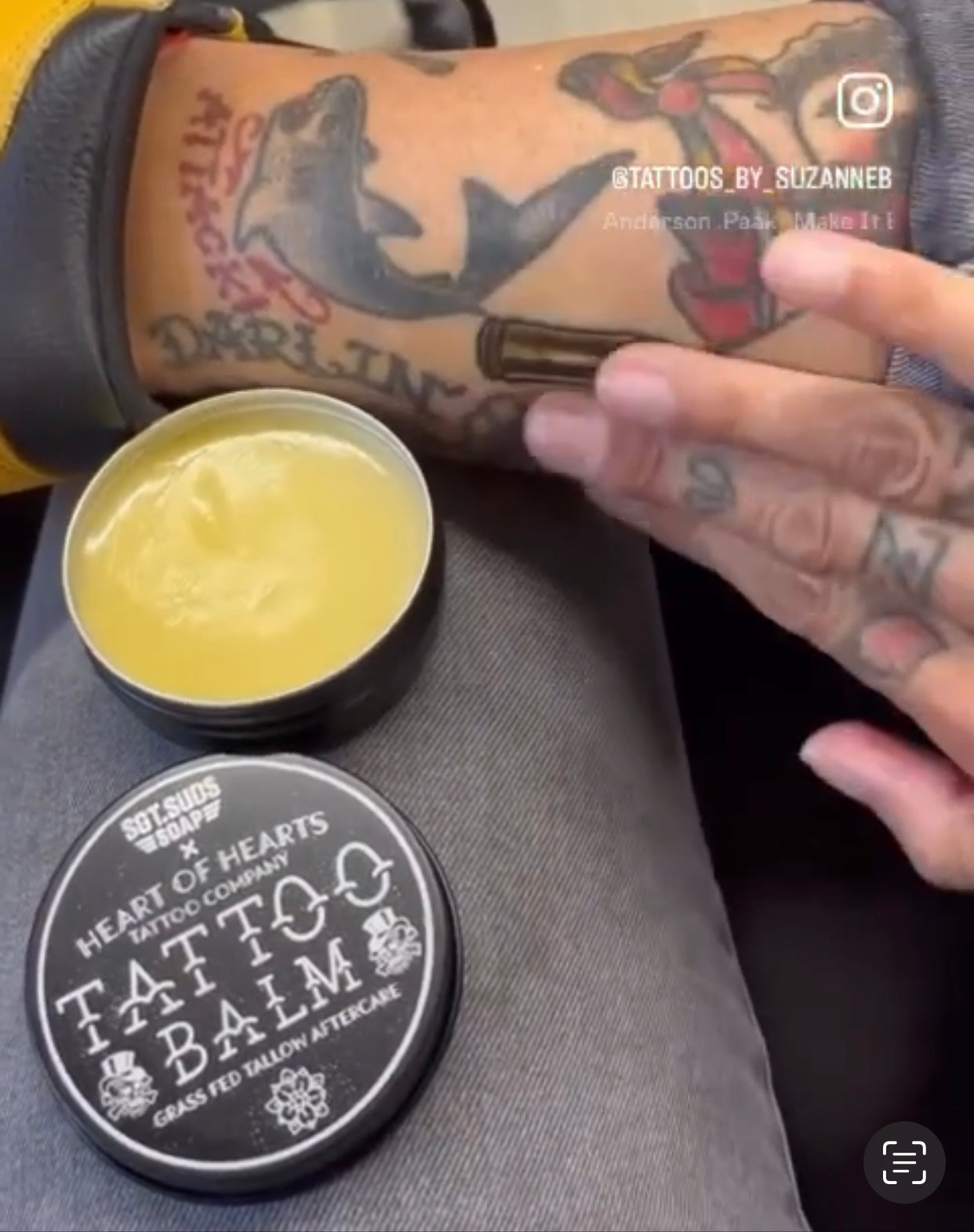 Tattoo Balm: Heart of Hearts X Sgt Suds Soap Collaboration